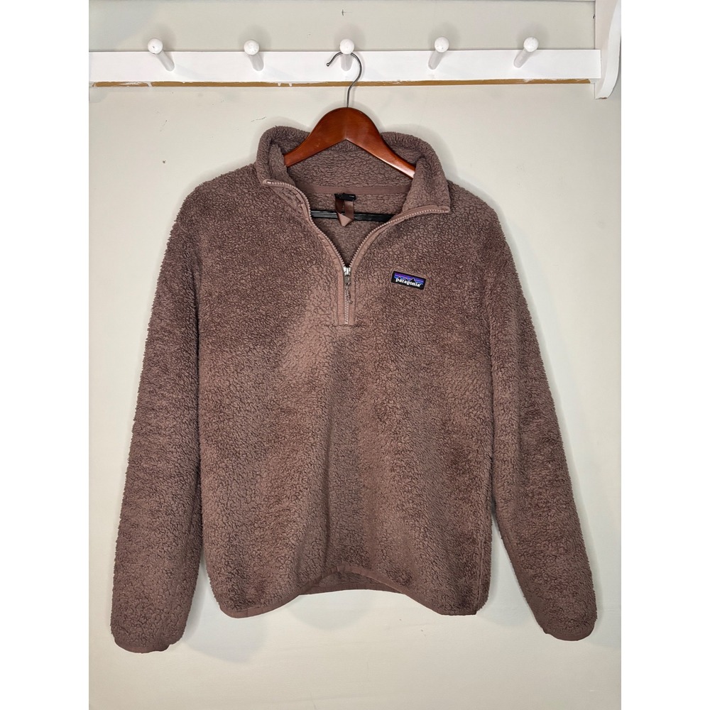 Patagonia Los Gatos 1/4 Zip Fleece Pullover Brown Womens Medium